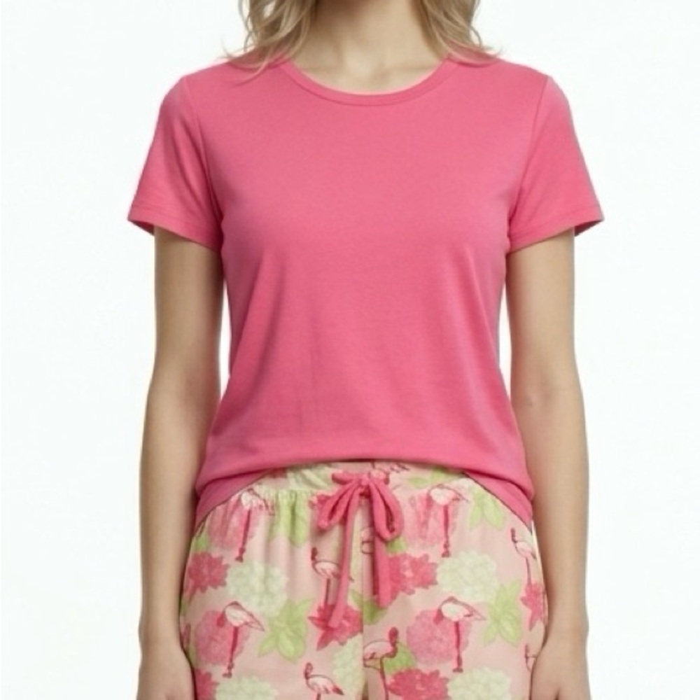 Pink Flamingo Pj Short Set